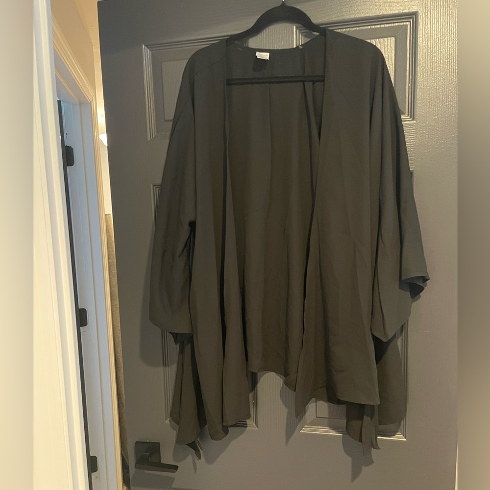 Black sheer dressy long sleeve wrap